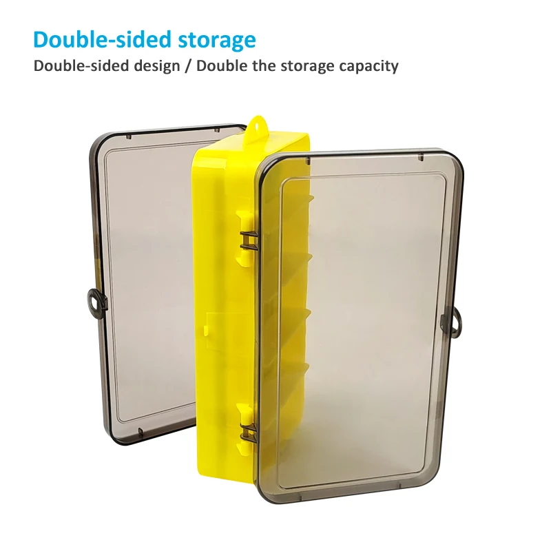 Caja de pesca multifunción, almohadilla de esponja portátil de doble cara, contenedor de señuelos para moscas, anzuelo con cabeza plomada, caja de almacenamiento para cebo, caja de accesorios - imagen 5