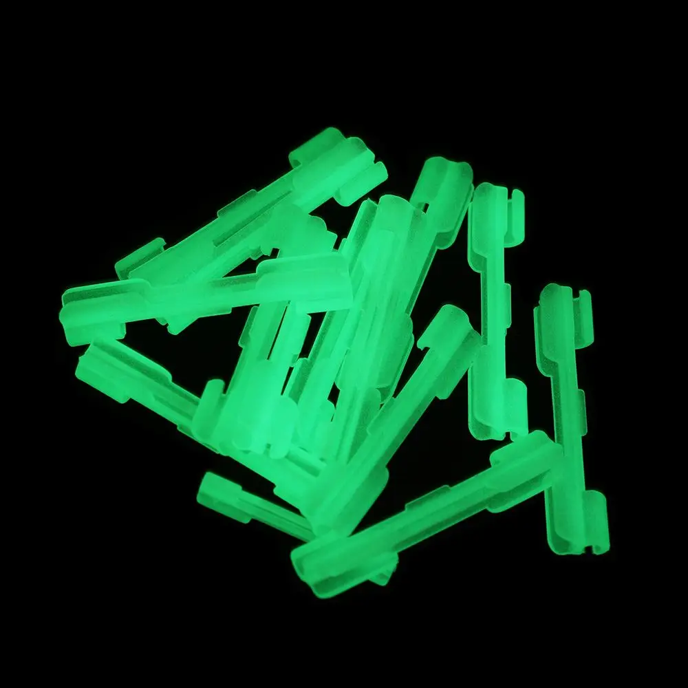 6/12 Uds. Luz nocturna útil, palos de luz fluorescente, flotador, alimentador de caña de pescar, Clip de palo luminoso de pesca - imagen 4