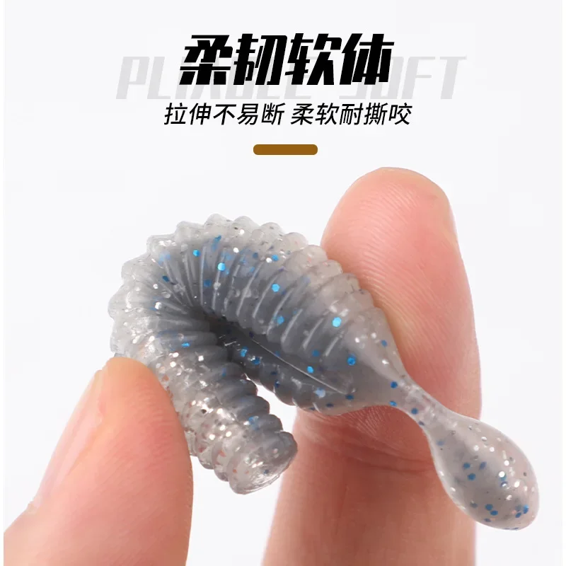 Señuelo de pesca suave, cebo Artificial para lubina rosa con aparejos de agua salada y dulce, 60mm, 4g, 10 piezas - imagen 4