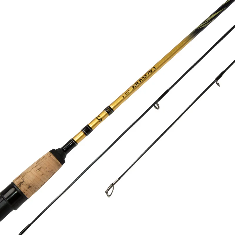 DAIWA-caña de pescar giratoria/Casting para fuego cruzado, palo de pesca de carbono de aluminio de 1,84 M-2,49 M - imagen 4