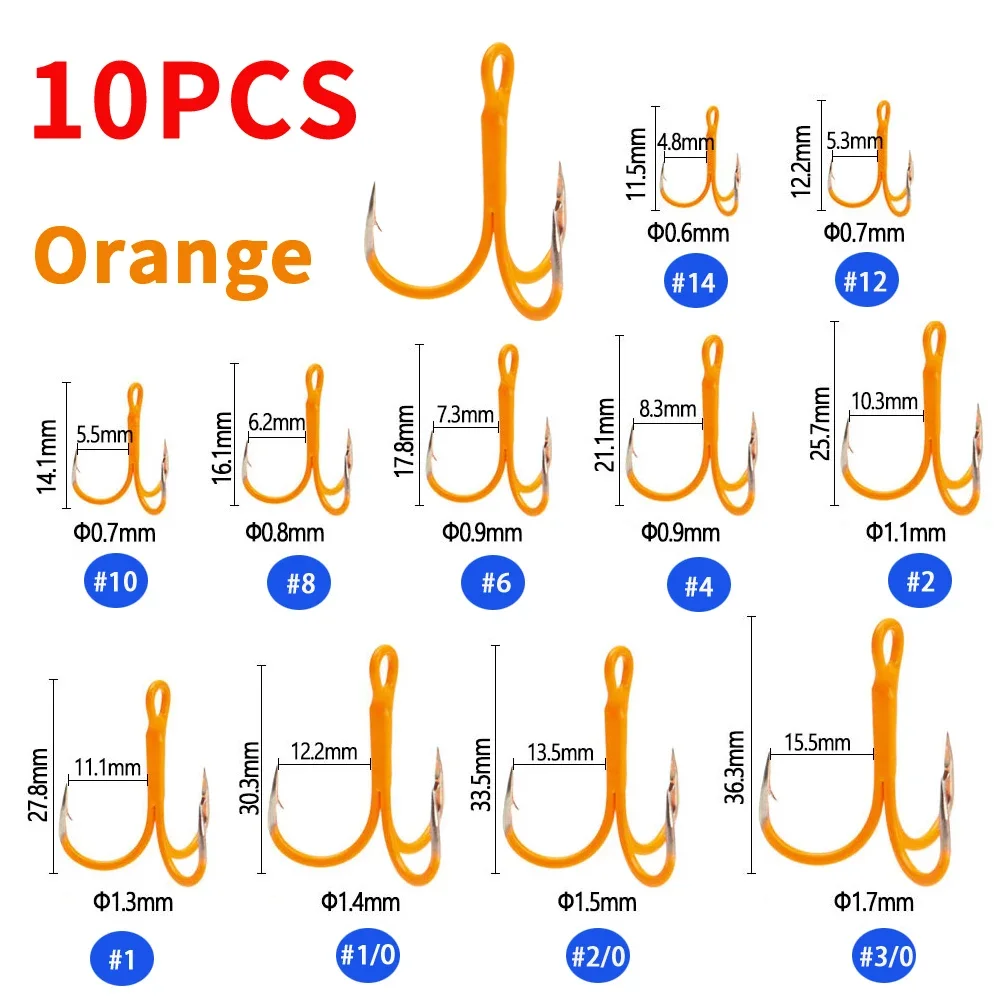 10PCS Orange
