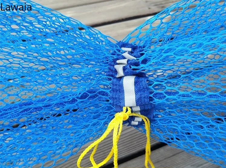 Lawaia red de pesca plegable y multifuncional, bolsa de red de pescado gruesa y de secado rápido para rellenar bolsas de pescado, 2m/3m/4m - imagen 5