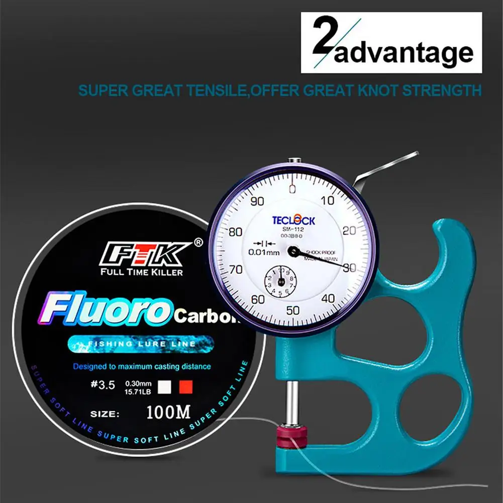 Sedal de pesca de fibra de carbono, 120m, 4,13-34.32lb, Multicolor, señuelo superfuerte resistente a la abrasión, accesorio de sedal, envío directo - imagen 5