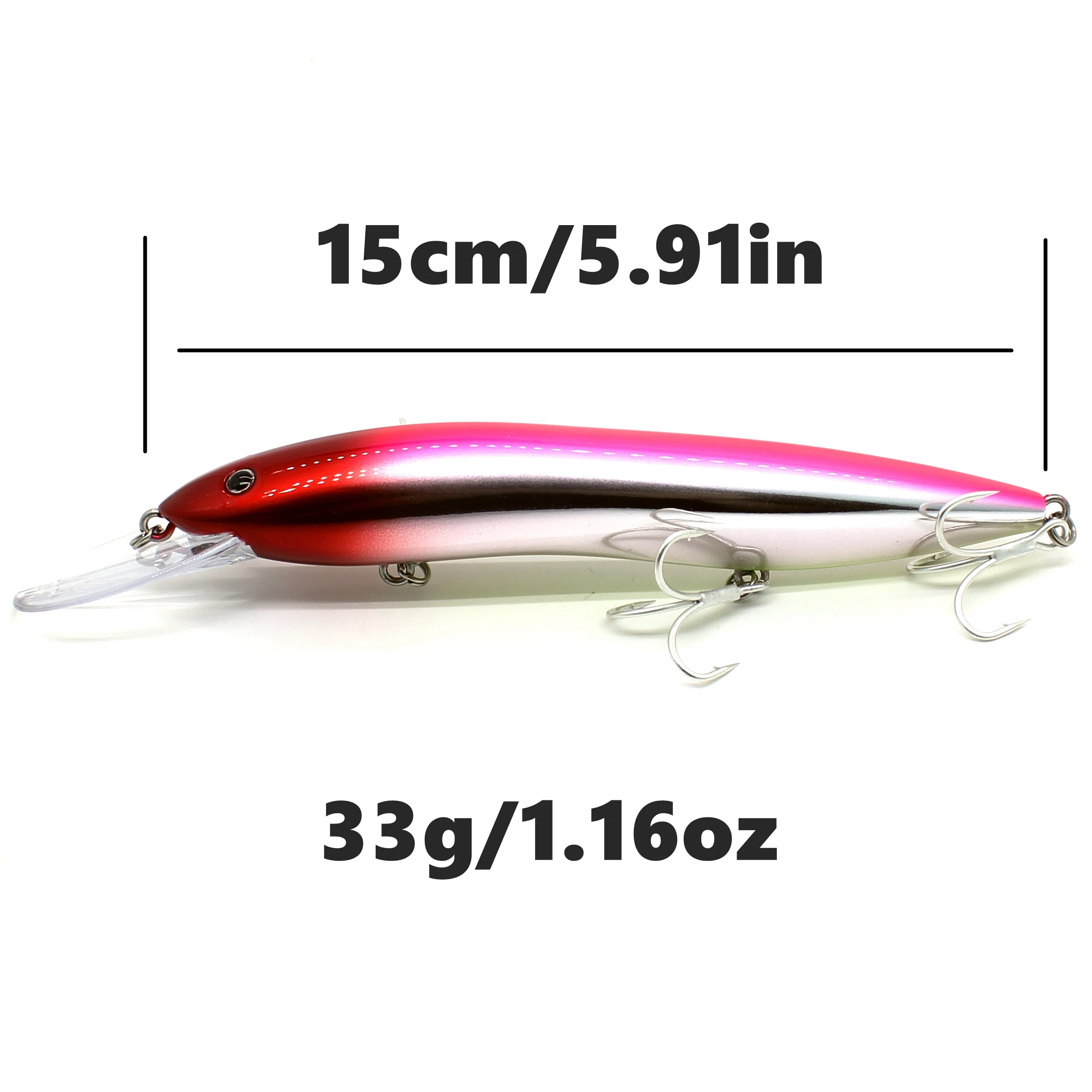 Jerkbait flotante para aguas profundas – Señuelo de acción viva - imagen 5