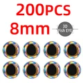 200pcs silvery 8mm