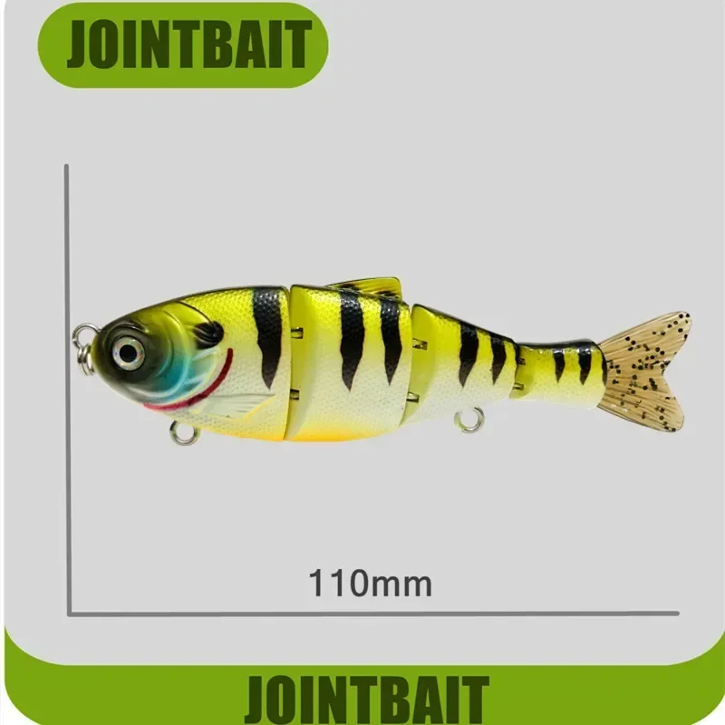 Cebo Swimbait Multiarticulado Greenspider Lucio Hundimiento Lento - imagen 2