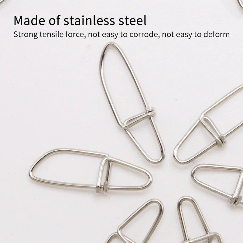 ZYZ broche de pesca de acero inoxidable anticorrosivo resistente al desgaste, accesorios de pesca, ganchos giratorios de pesca, Clip de línea, aparejos de bloqueo - imagen 4