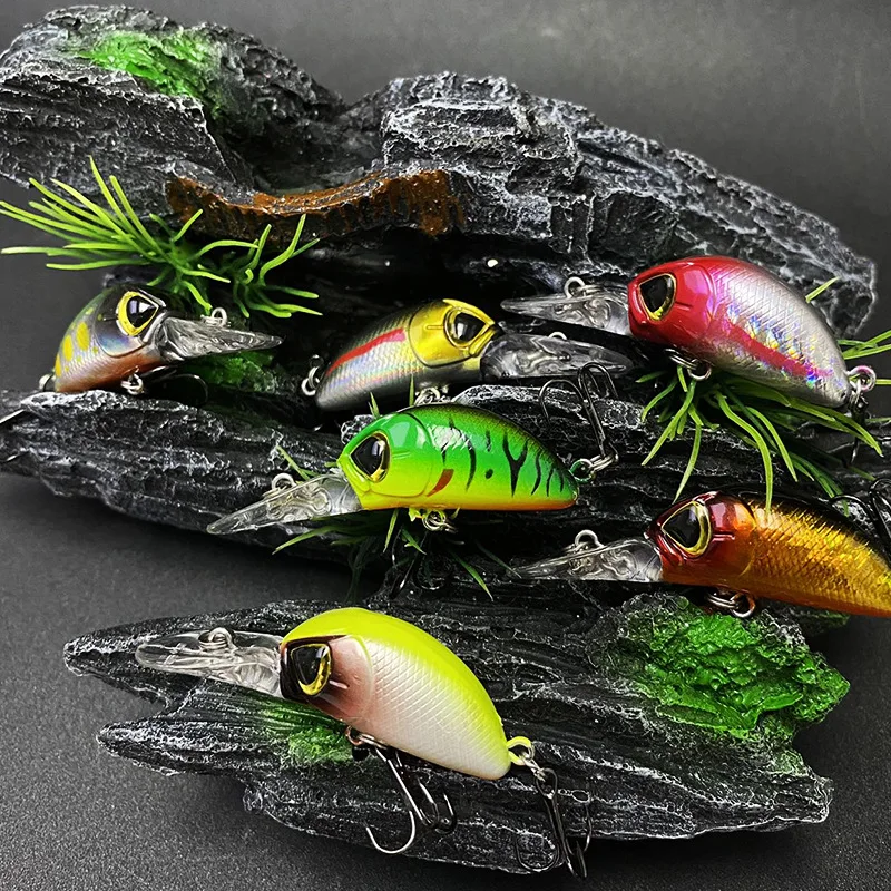 Cebo Ya de carretera con placa de lengua larga que se hunde, cebo falso de 32mm/4,4g, microobjeto de buceo profundo, pesca Ma Kou Bait Guiyu - imagen 5