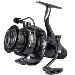 Sougayilang 6000/7000 carrete de Metal completo arrastre máximo 15kg Jigging y sal agua dulce Surf carrete de pesca giratorio grande pesca de basura