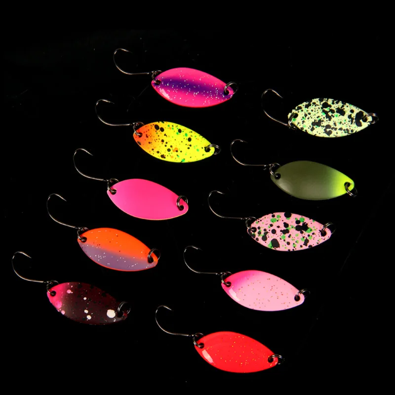 Spoonbait Cuchara de cobre con brillo UV – Señuelo para trucha y lubina - imagen 5