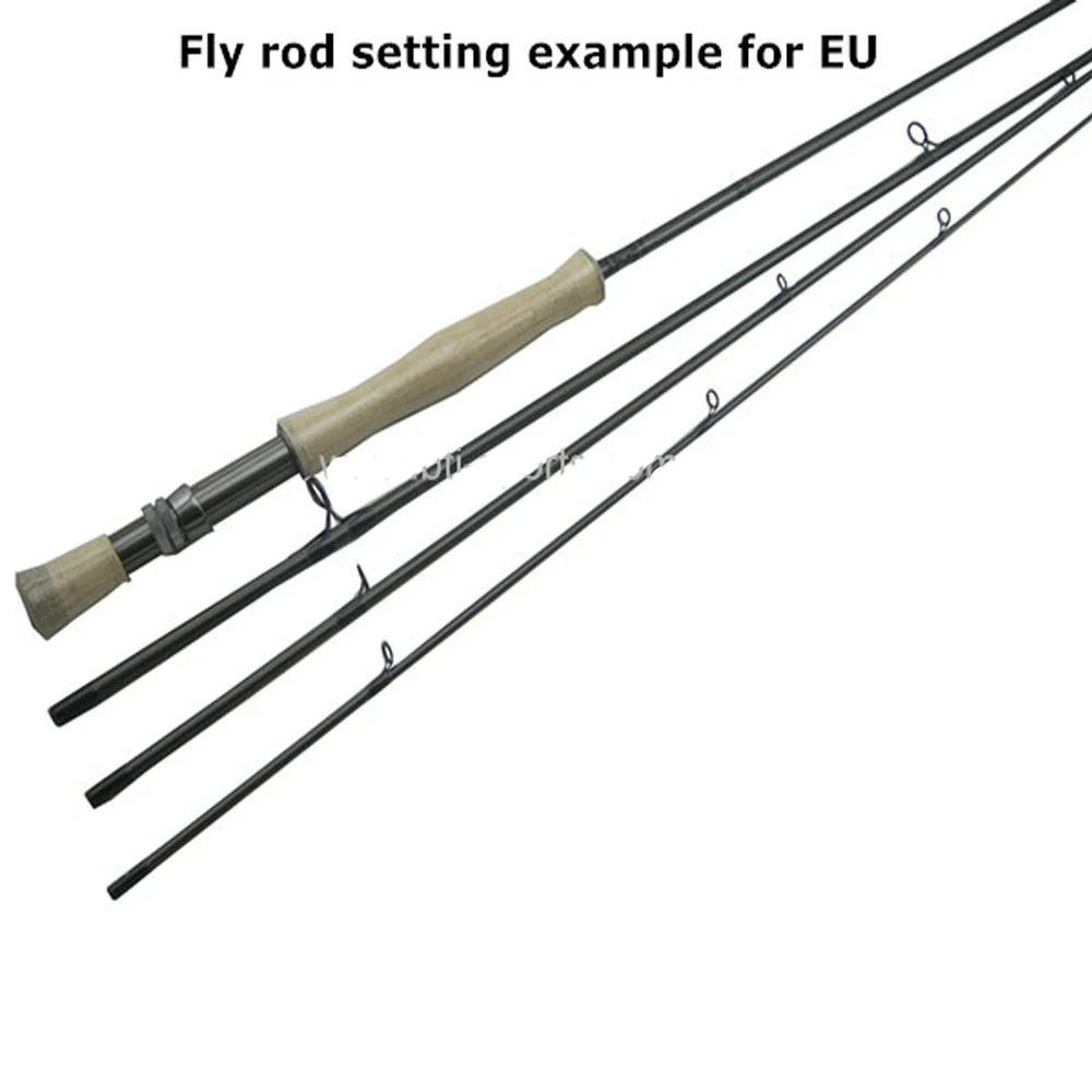 Caña de pescar con mosca de acción rápida, 30T, 40T, carbono, 9 pies, 9,6 pies, 10 pies, LW4, mango de corcho portugal AAA, acabado negro mate, acción Sage Zaix - imagen 2