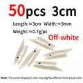 50pcs off white 3cm