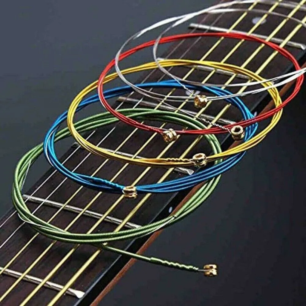 6 uds cuerdas de guitarra de repuesto cuerdas de guitarra acústica de latón accesorios de cuerdas de guitarra popular - imagen 5