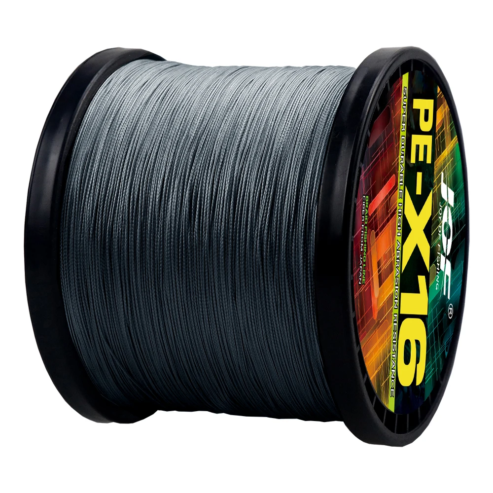 Sedal de pesca de carpa X16 de 16 hebras, hilo de pesca con mosca trenzada de PE, 100M, 300M, multifilamento superfuerte, 11,3 kg-91kg, aparejos de pesca - imagen 3