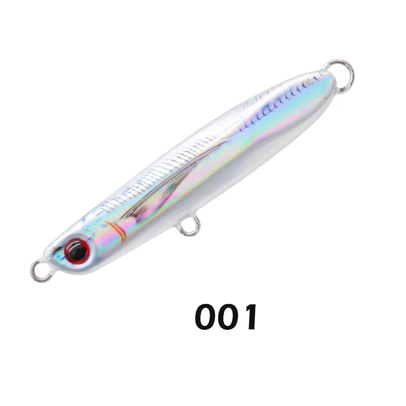 D1 señuelo de pesca de plantilla de Metal impreso en 3D, 75mm/32g, aparejos de pesca de mar, Mar - imagen 4