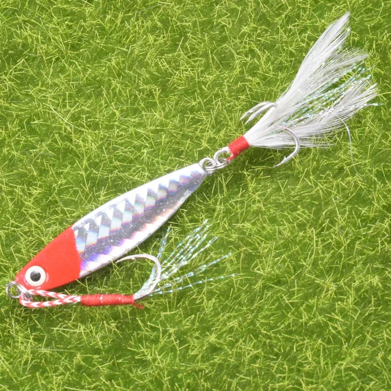 Señuelo de Jigging de fundición a tierra, Micro Metal, 7g, 10g, 16g, 20g, cuchara de fundición a tierra, aparejos de cebo Artificial para pesca con gato de agua salada, 1 ud. - imagen 5