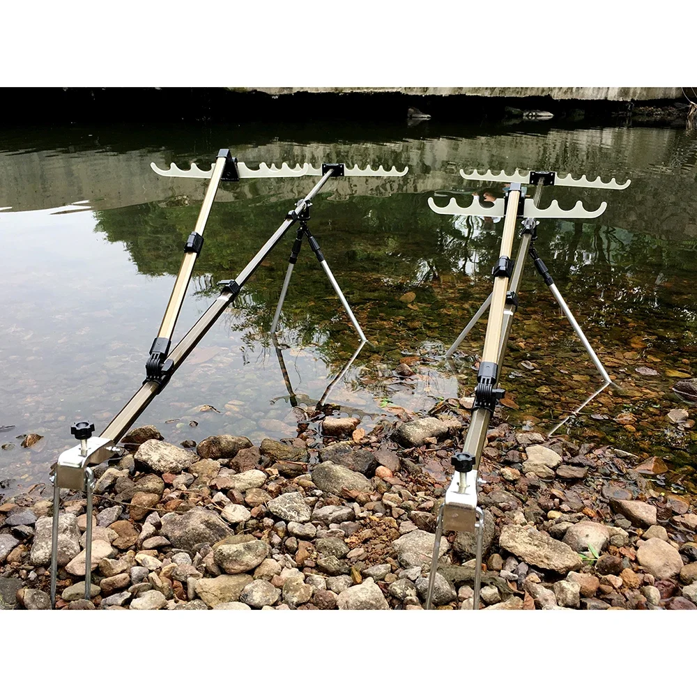 Soporte de caña de pescar ajustable, 1,5 M, 1,7 M, 2,1 M, soporte de caña de pescar engrosado, soporte multiusos - imagen 4