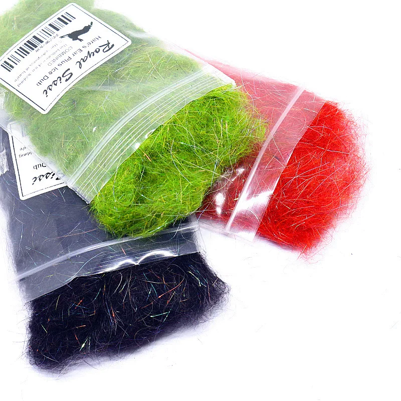 Dubbing Hare's Ear Plus Antron para ninfas buggy y moscas secas - imagen 2