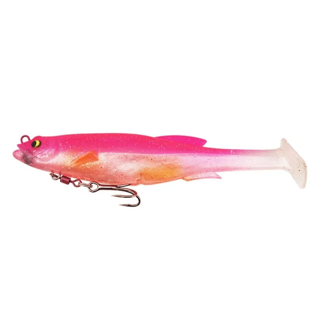 Con anzuelo de agua dulce salada, Señuelos de pesca blandos, ojos 3D, 9cm/9g, 12,5 cm/21g, Swimbait Artificial de silicona - imagen 2