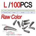 L 100pcs Raw Color