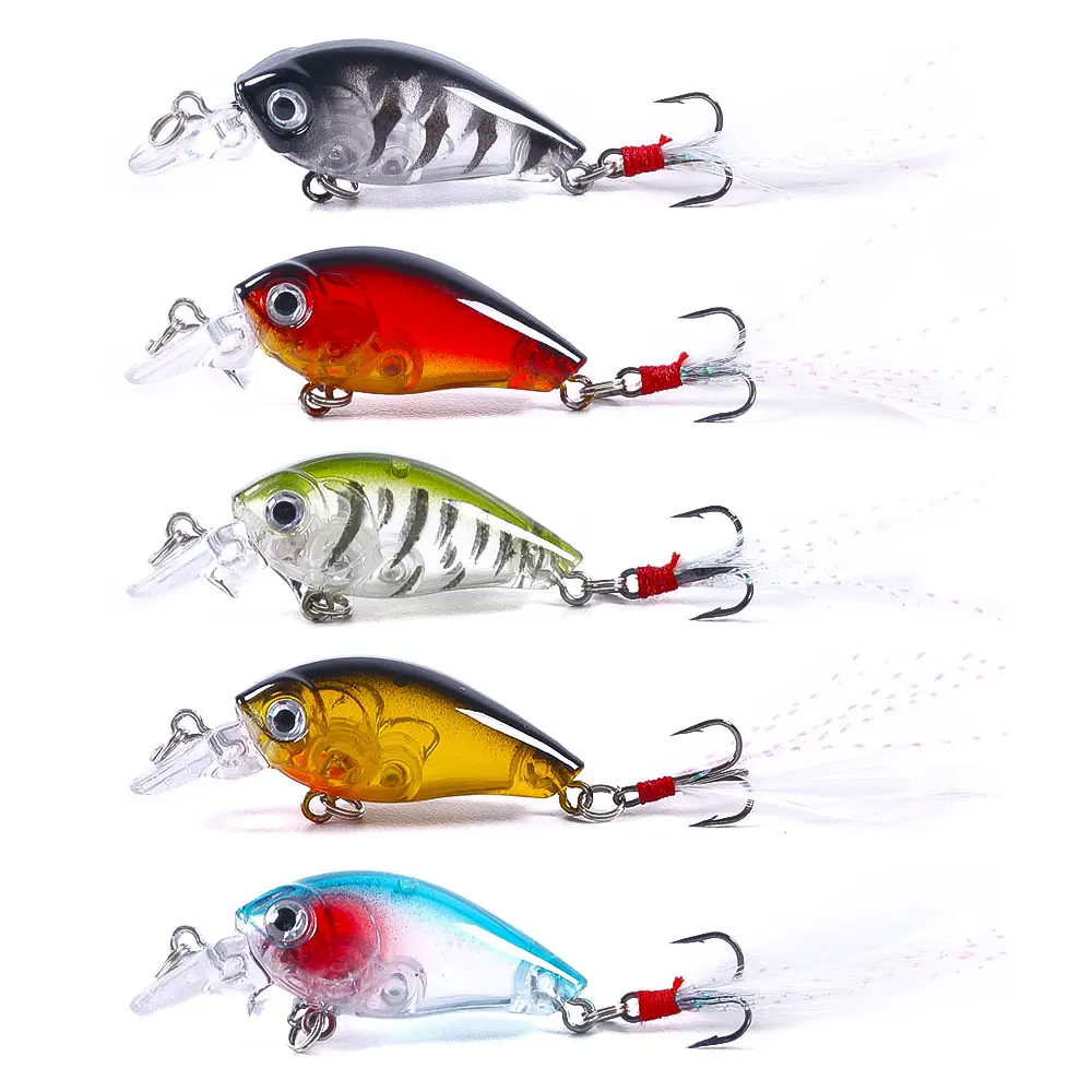 Kit Mixto de Señuelos Minnow Crankbaits Popper – Perfecto para Lubina y Lucio - imagen 3