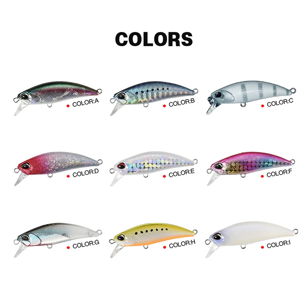 Señuelo de pesca de 4,8 cm y 4,3g, cebo duro Artificial para pececillos, Wobbler, cabeza de lanza, 48HS, Jerkbait, Swimbait, trucha - imagen 3