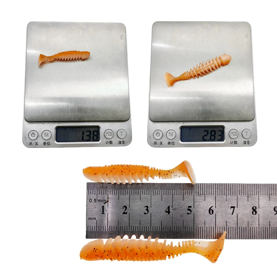 10 Uds cebos blandos 40mm 50mm 65mm cebos artificiales silicona equipo de pesca de carpa señuelos accesorios de pesca Señuelos de Pesca - imagen 2