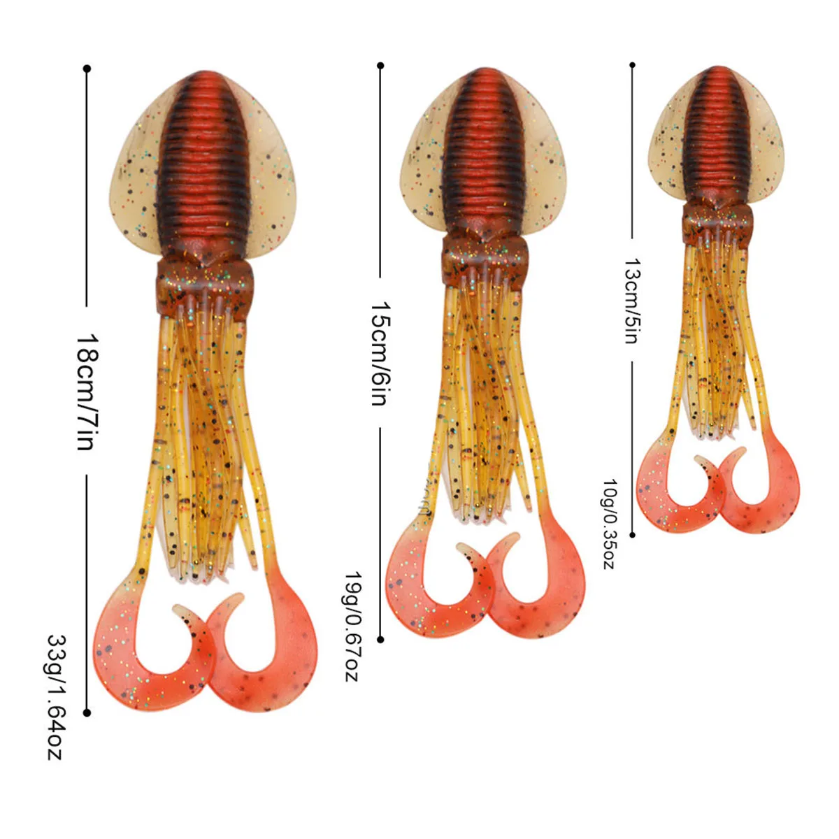 Señuelo Mahi de 12/15/18cm, faldas de calamar, pesca en el mar, señuelo de plástico suave, cadena de Margarita, Teaser, pulpo, gran juego, pesca, atún, señuelo de curricán - imagen 4