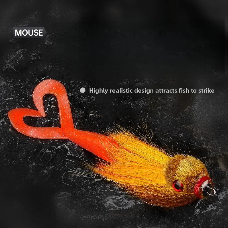 22 cm/36g Swimbait multiarticulado cebo Artificial duro señuelo de pesca de ratón cebo de pesca Artificial suave para pesca de lubina y Lucio - imagen 5