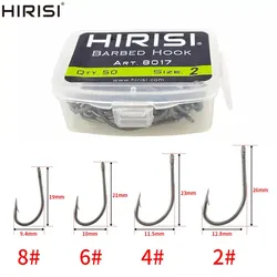 Anzuelos para carpa Hirisi 8017 – Acero inoxidable con púas