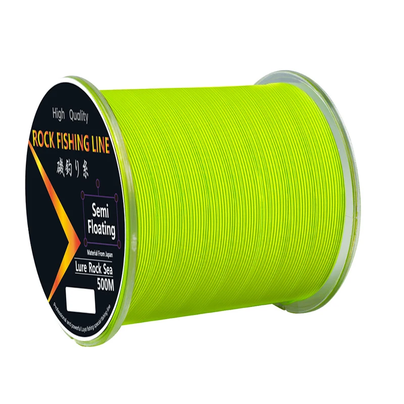 Sedal de Pesca en roca de 500m, superfuerte monofilamento, hilo de mosca de nailon, alambre biónico Invisible, cuerda para Pesca - imagen 4