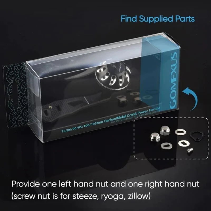 Mango de alimentación GOMEXUS Compatible con carrete de Baitcasting Shimano Calcutta Conquest 300 400 Daiwa Lexa Okuma Komodo - imagen 3