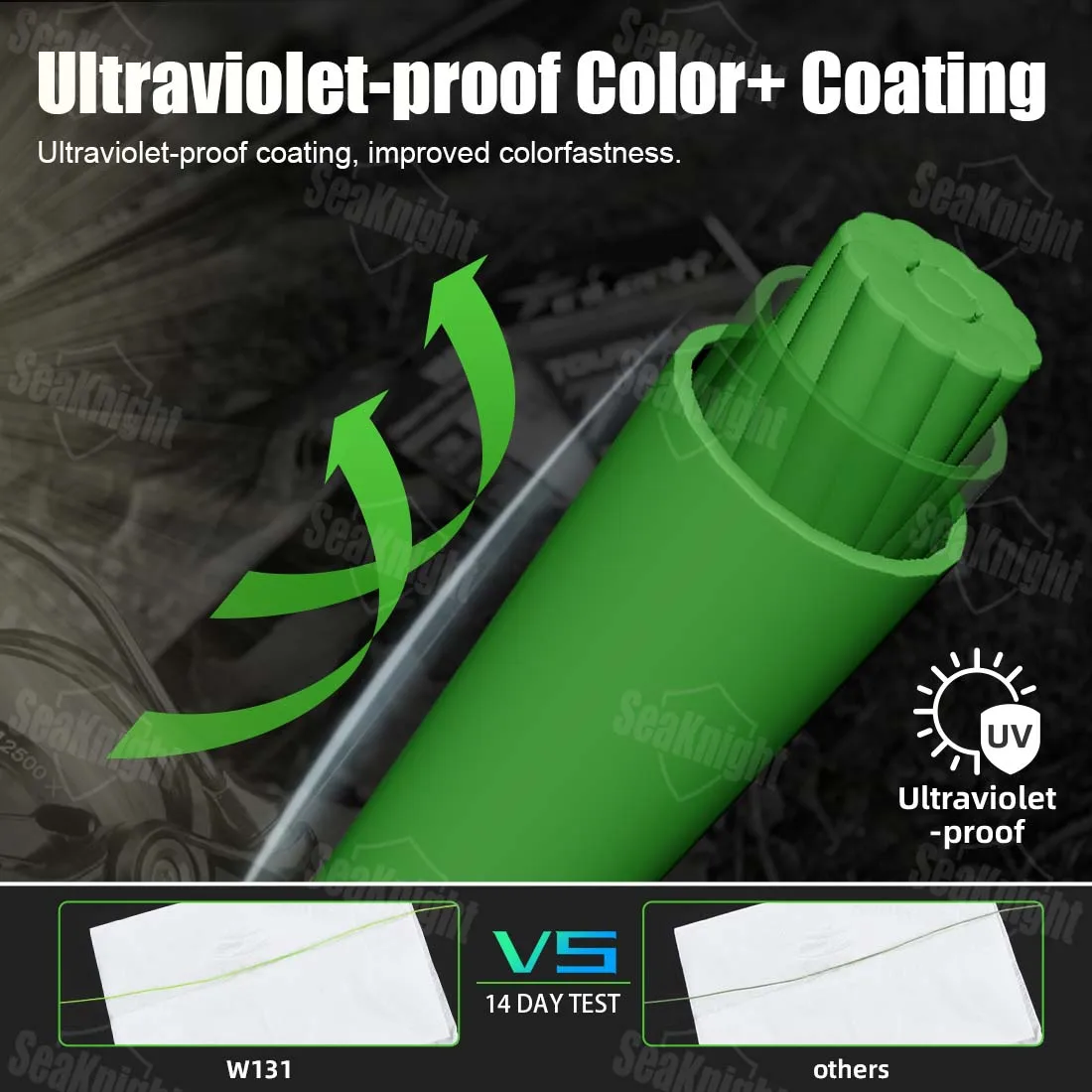 Línea de pesca SeaKnight marca W131, línea trenzada de PE ultrasuave de 150M y 13 hebras, líneas de pesca con revestimiento de dos capas F + a prueba de agua de mar - imagen 5