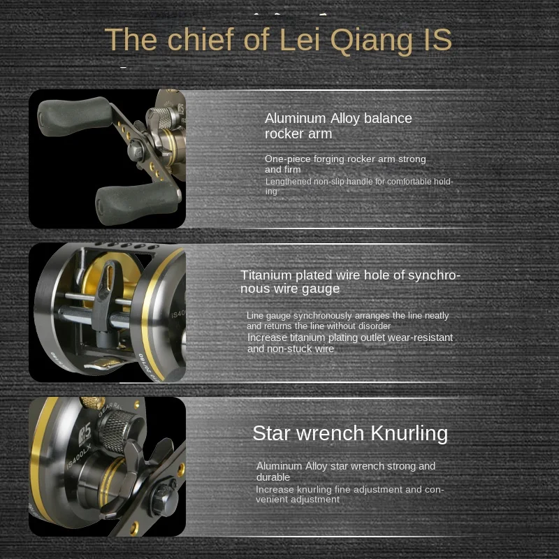 Okuma ISIS Chief carrete de pesca redondo, Baitcast - imagen 5