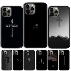 Funda iPhone con versículo bíblico de Cristo Jesús
