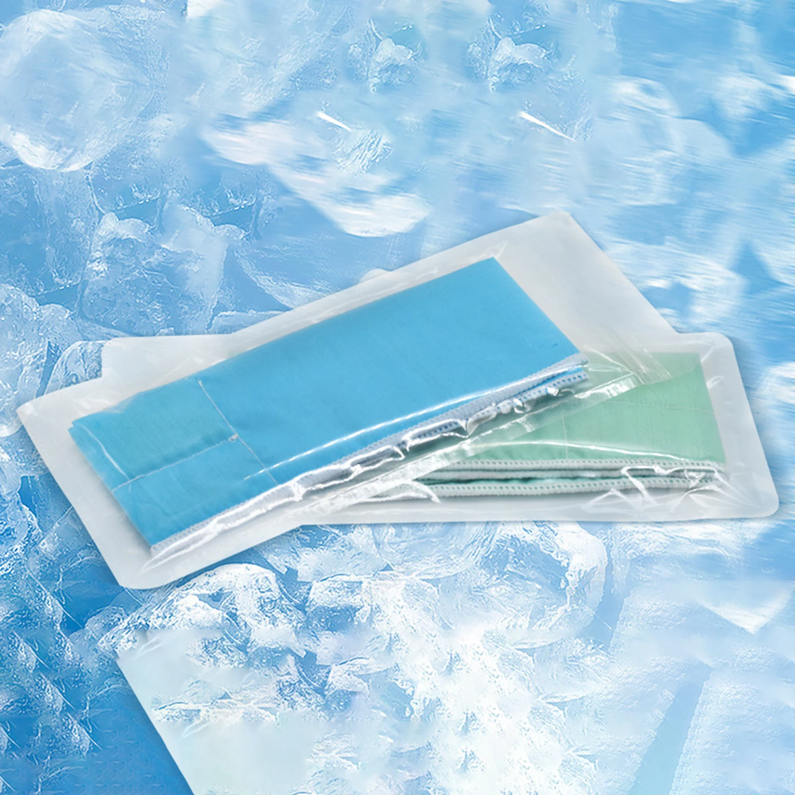 Toallas de hielo portátiles de 5x100cm, bufanda refrescante absorbente de sudor para acampar, ciclismo, correr, Fitness, anillo de cuello refrescante para verano al aire libre - imagen 2