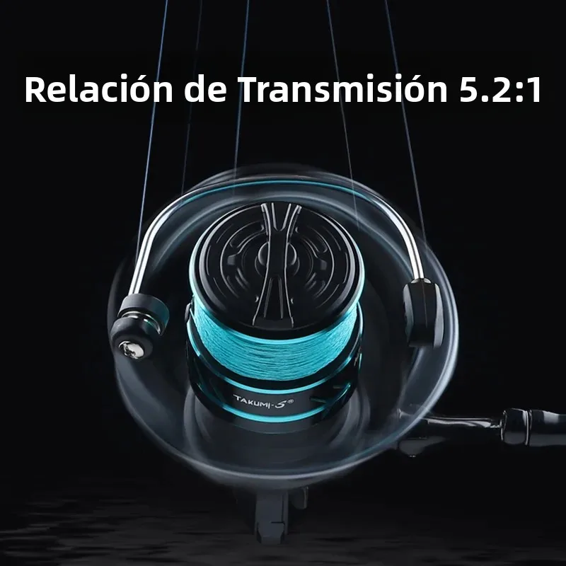 Carrete Spinning Linnhue HZ500-7000 – Cuerpo metálico resistente - imagen 3