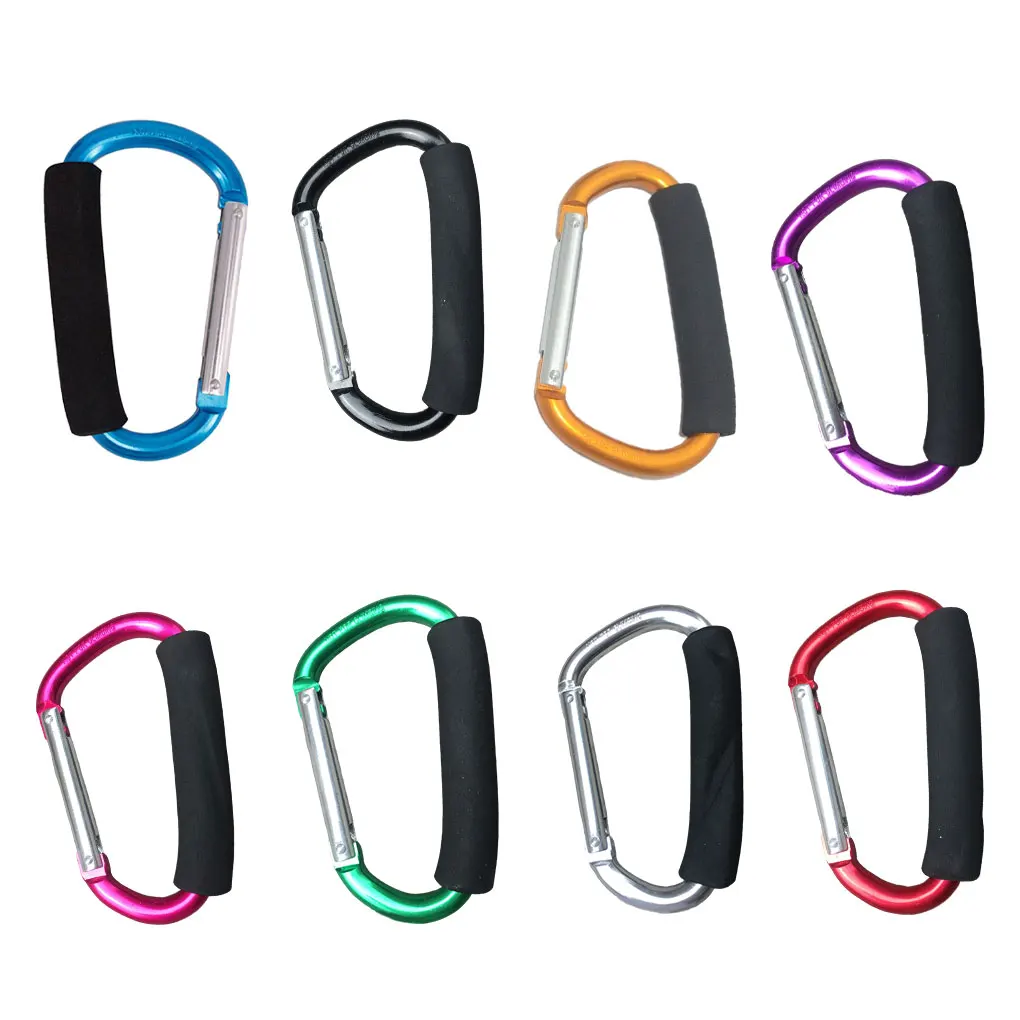 Mosquetón grande de 14x1,2 cm, hebilla de Montañismo de aleación de aluminio ultraligera para acampar al aire libre, senderismo, escalada, ciclismo, pesca, 1 ud. - imagen 5