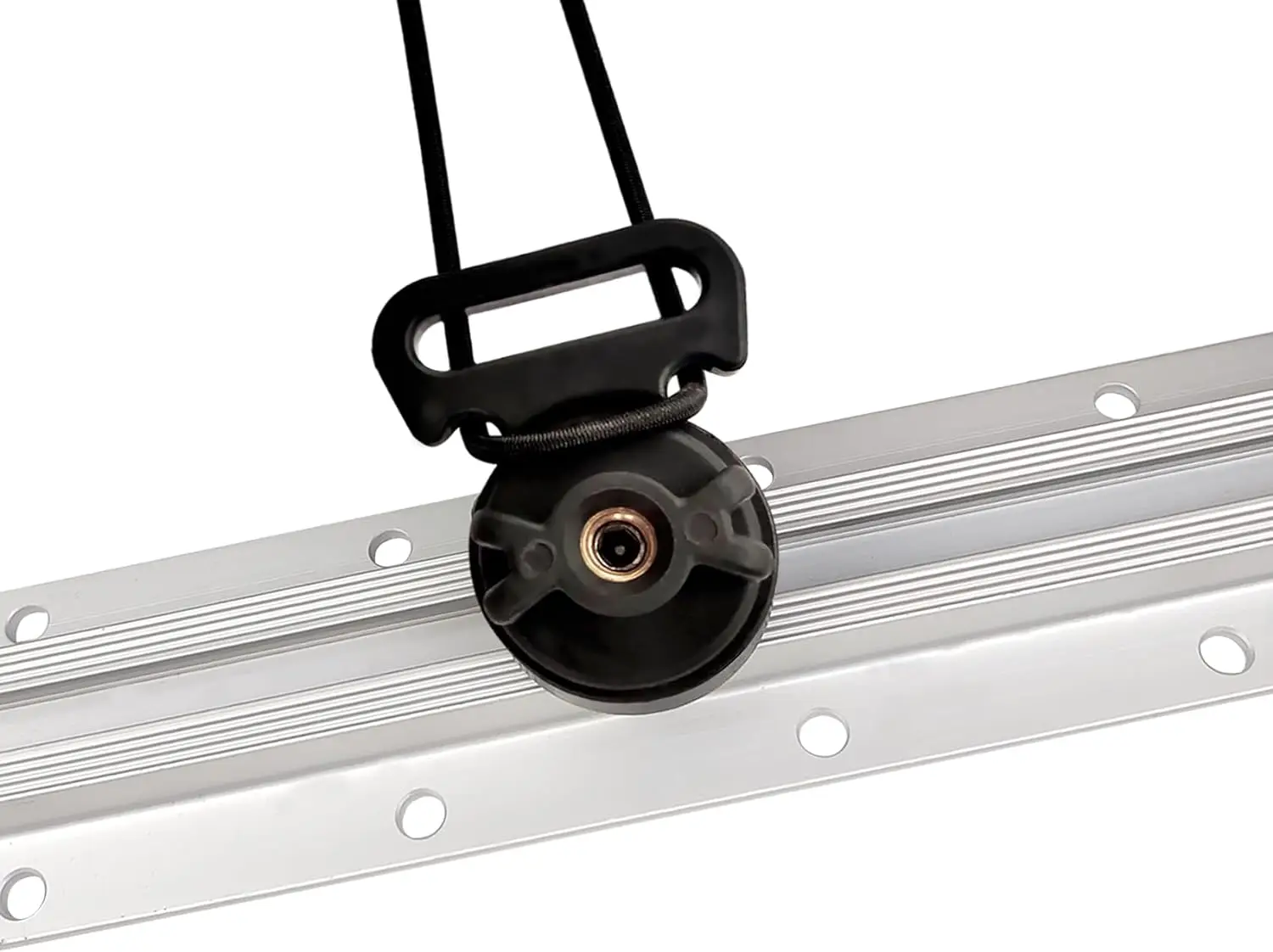 Amarre Aventik para montaje en pista de kayak, 2 piezas, amarres horizontales negros para asegurar refrigerador, caja y otros accesorios para kayak - imagen 3