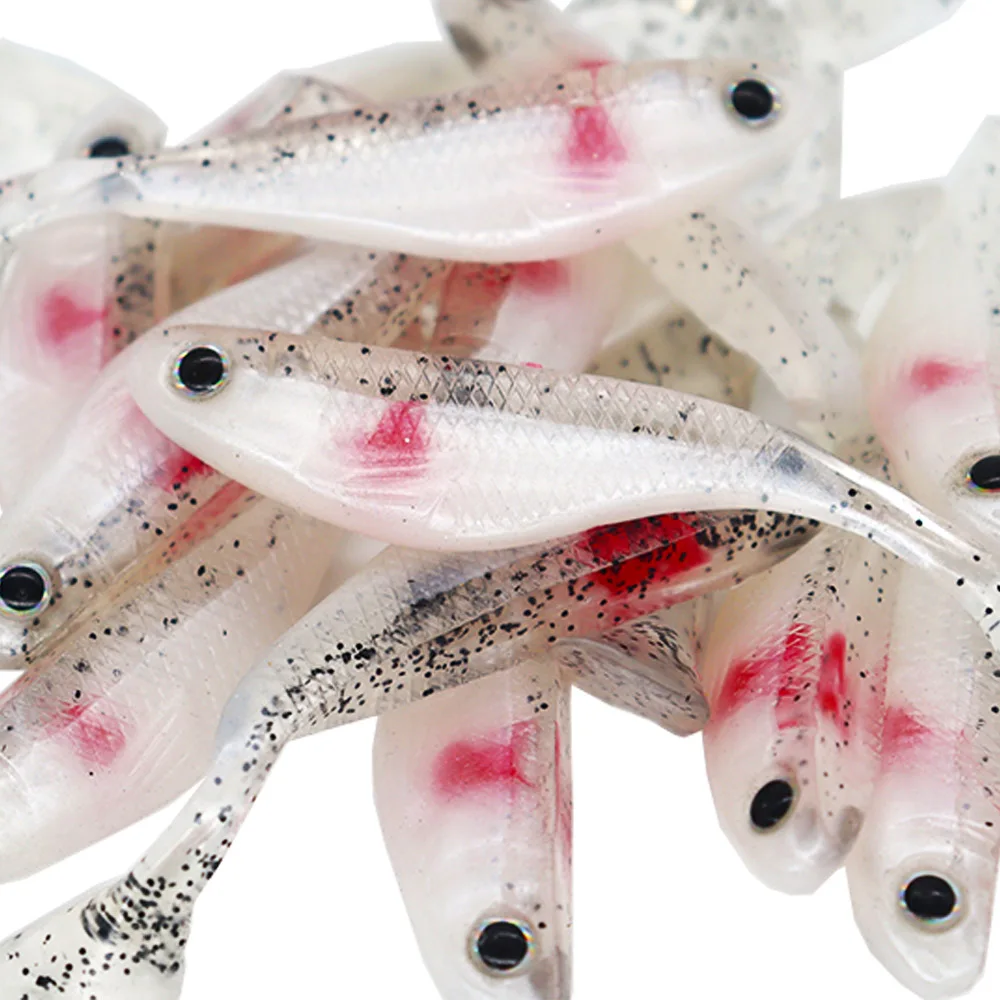 5 uds Softbait 8,8 cm/5g pesca de agua dulce salada sábalo suave silicona negro pececillo gusanos Wobblers señuelos artificiales plantillas de lubina - imagen 3