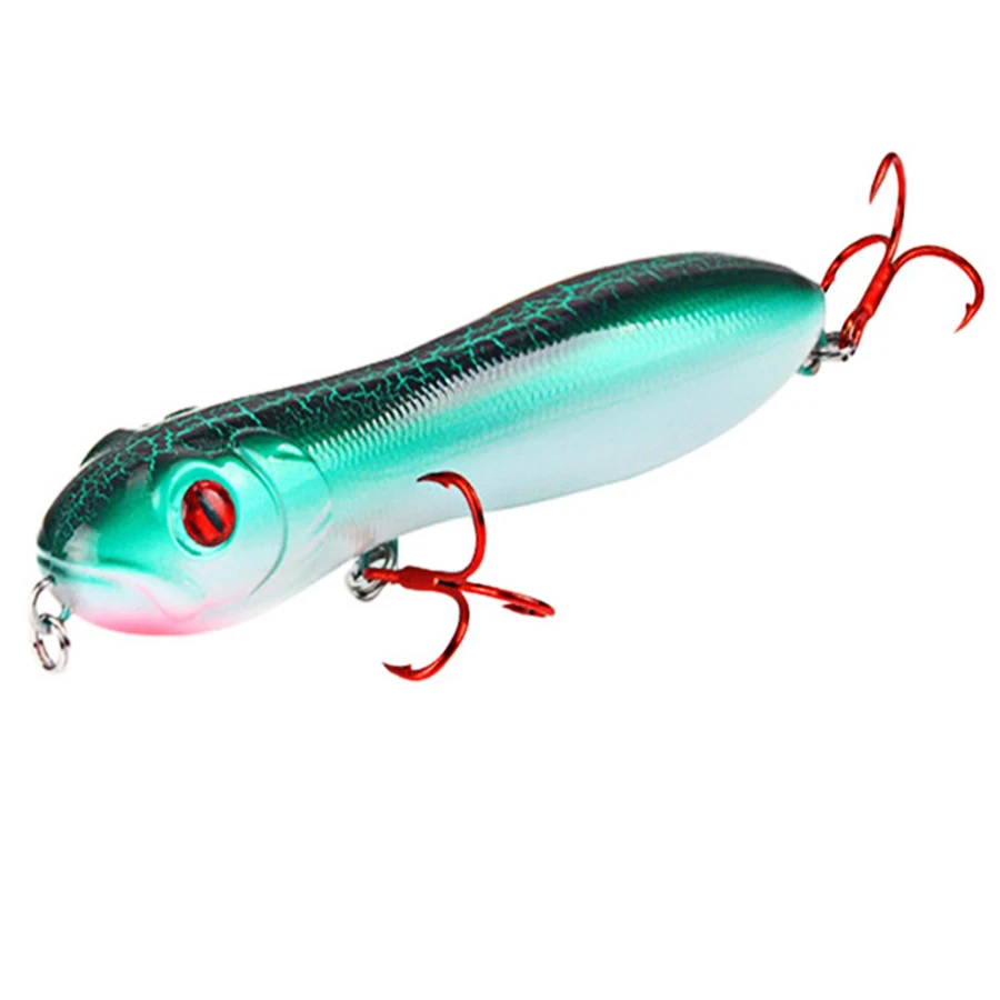 Señuelos de Pesca de cabeza de serpiente para Lucio, cebo Artificial duro, superficie de agua superior, Crankbaits, accesorios para andadores superiores, 1 piezas - imagen 5