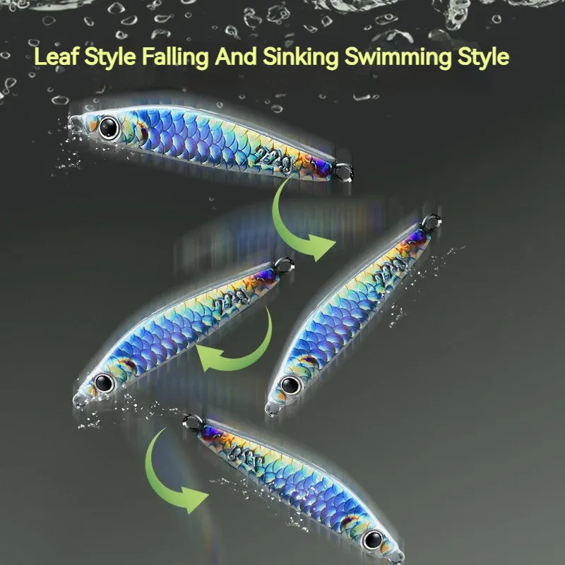 Señuelo de pesca de Metal piezas, cebo giratorio de pesca de agua completa, plantilla de Metal láser, cuchara Biat, 1 unidad - imagen 3