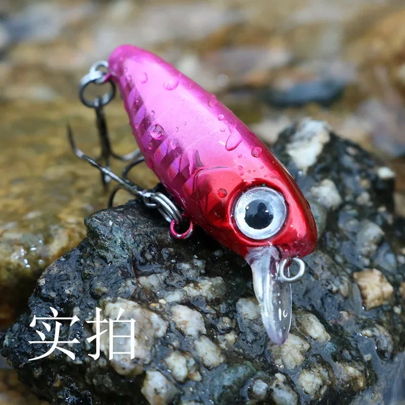 Señuelo Wobbler de pececillo hundido pequeño, acción de natación para pesca en barco de roca, trucha costera, 38mm, 2,8g, 1 ud. - imagen 5