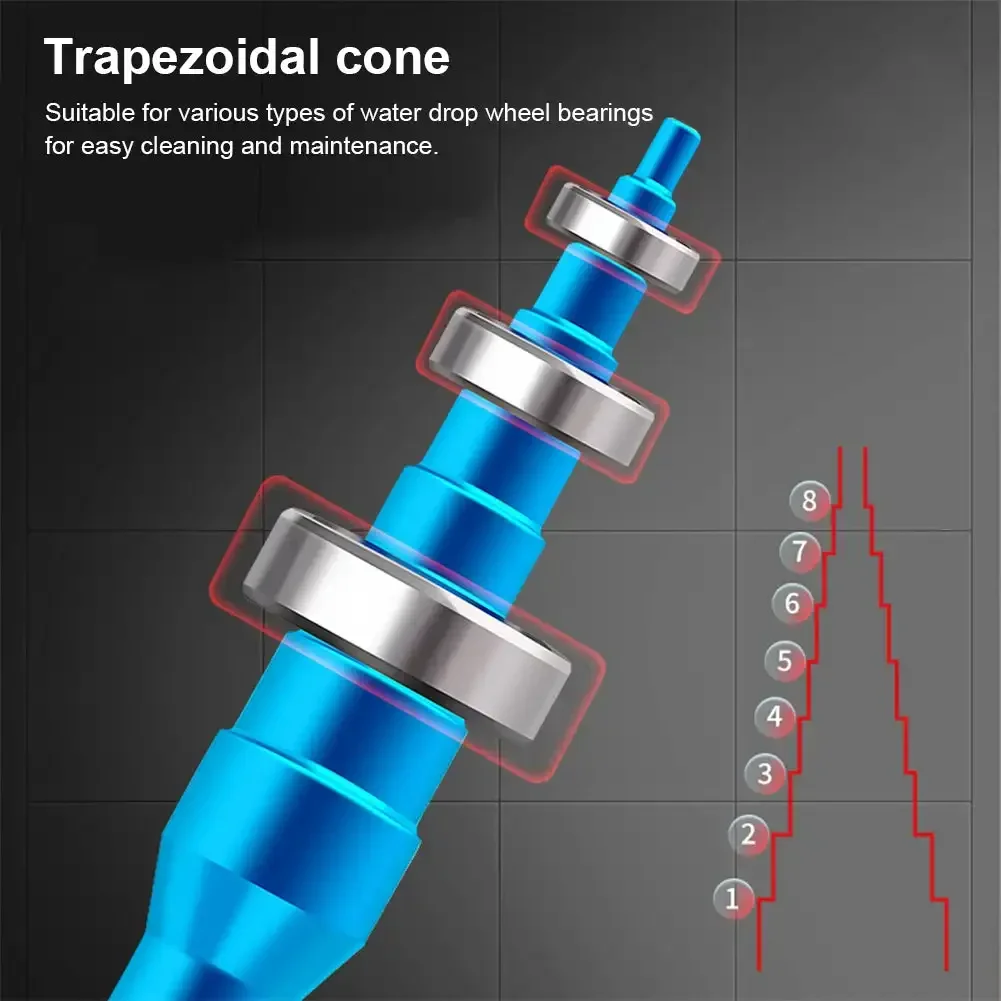 Equipo de pesca, herramienta de mantenimiento de carrete de pesca, línea de taza, removedor de pasadores de rodamiento, reparación de carrete giratorio de gota de agua, juego de llaves de desmontaje - imagen 5