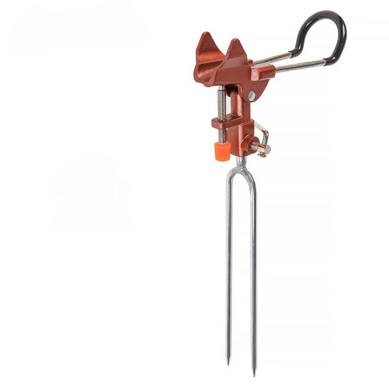 Soporte de torreta Universal de aleación de aluminio, Stent de pesca, caña de mar, soporte de mano, tapones de suelo de Metal, ajuste Universal - imagen 2