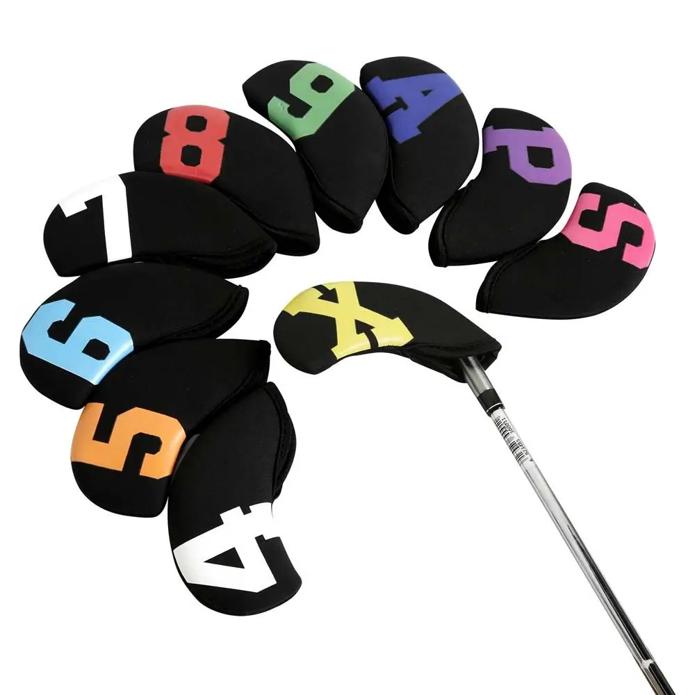 Equipo de Golf Putter, accesorios, Protector de cuña de hierro, juego de cubiertas de hierro, cubierta de cabeza de Golf, funda protectora - imagen 3
