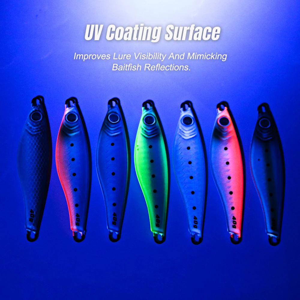 Jig Pro Jugulo Caída Lenta UV – Señuelo para pesca en orilla - imagen 5