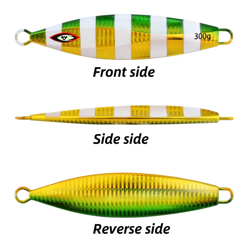 Señuelos de pesca de hundimiento lento de Metal, 6 uds., 100g, 150g-300g, plantillas de pesca, señuelos de agua salada, plantilla de lubina de Metal, Isca, señuelos de peces falsos artificiales - imagen 2