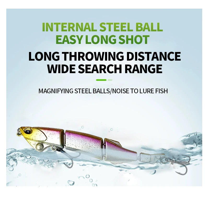 Señuelos de pesca con lápiz de hundimiento multiarticulado, 5,8g, 90mm, para caminar al perro, cebo Artificial, Wobblers para Lucio, lubina, accesorios de Swimbait - imagen 5