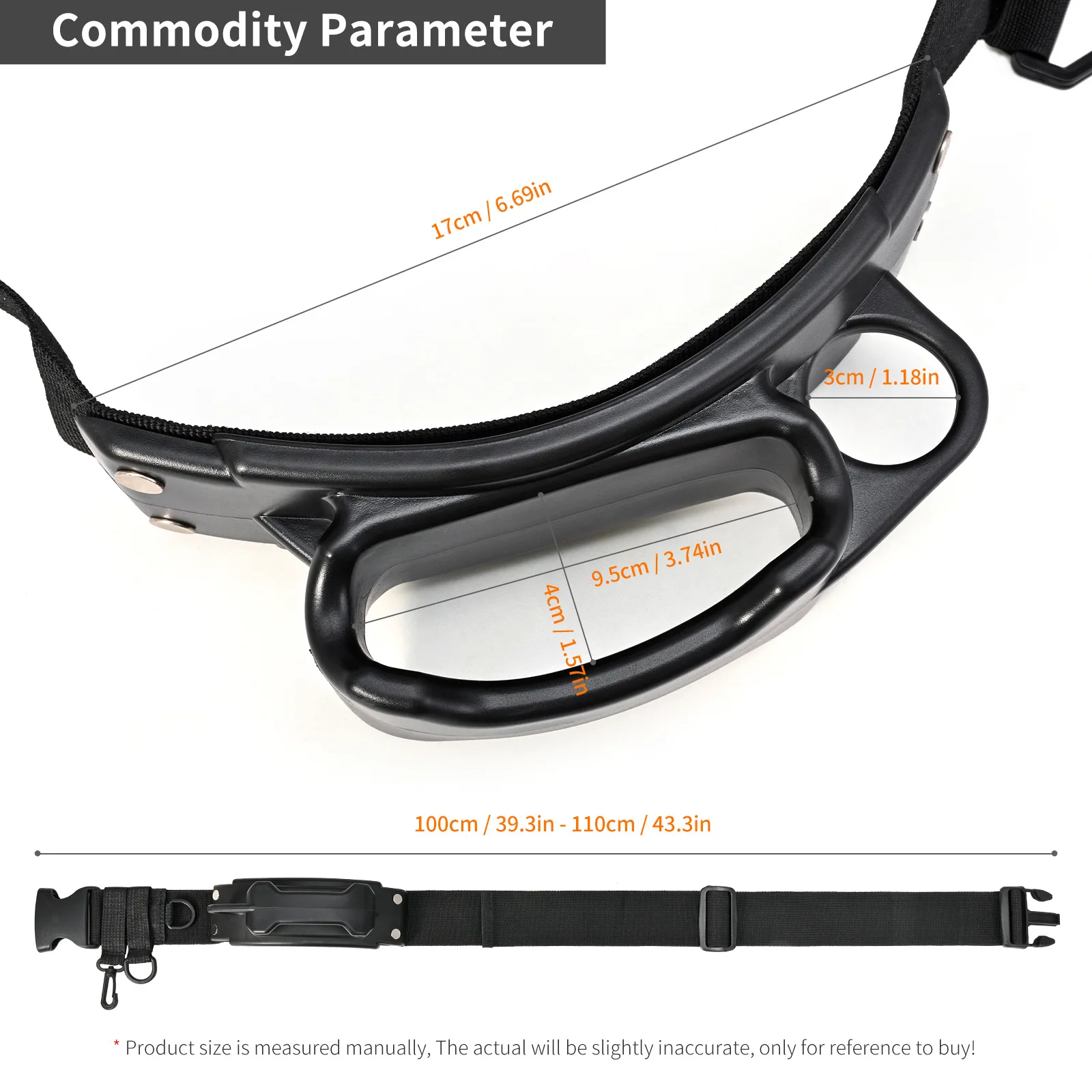 Cinturón Porta Cañas Ajustable – Soporte Lumbar Doble para Pesca - imagen 3